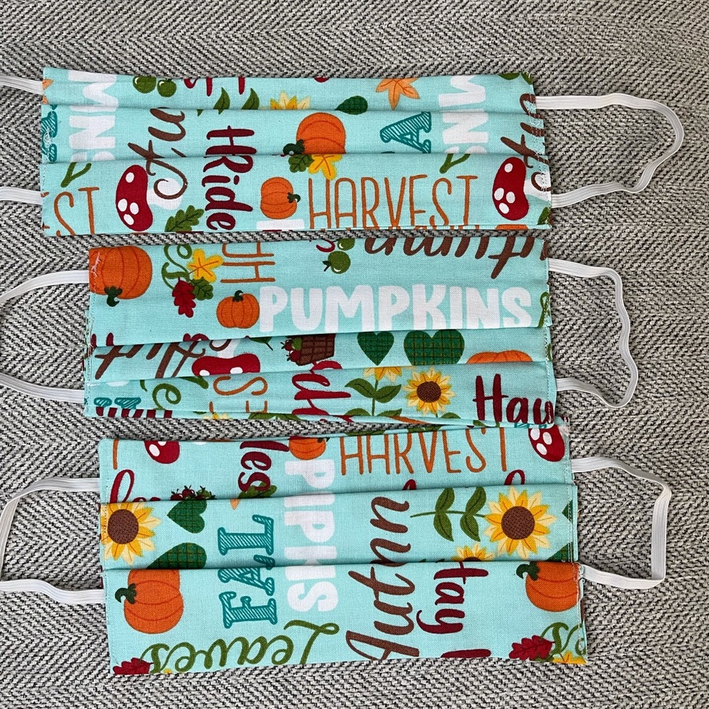 Trifold 2 layer 100% cotton masks